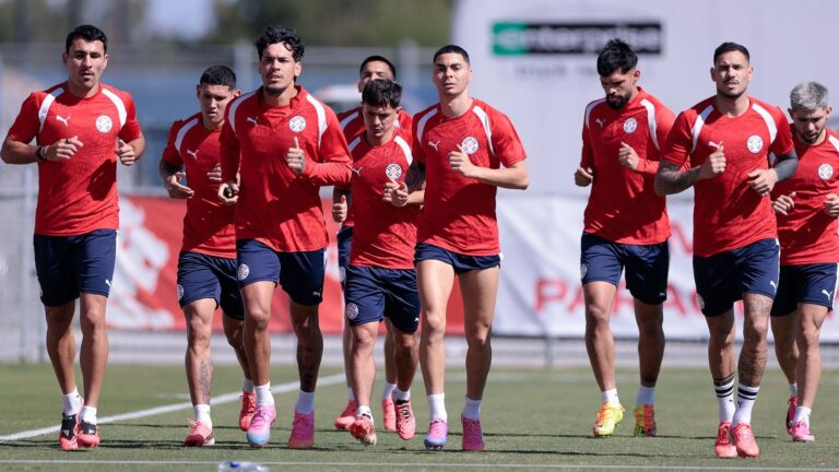 Entrenamiento de la selección de Paraguay en California