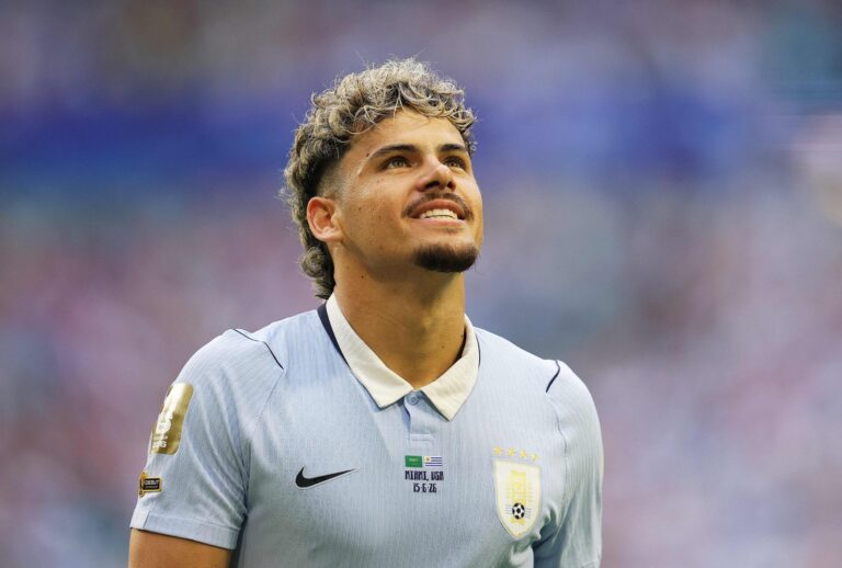 Selección de Uruguay durante el partido contra Arabia Saudita en el Mundial 2026